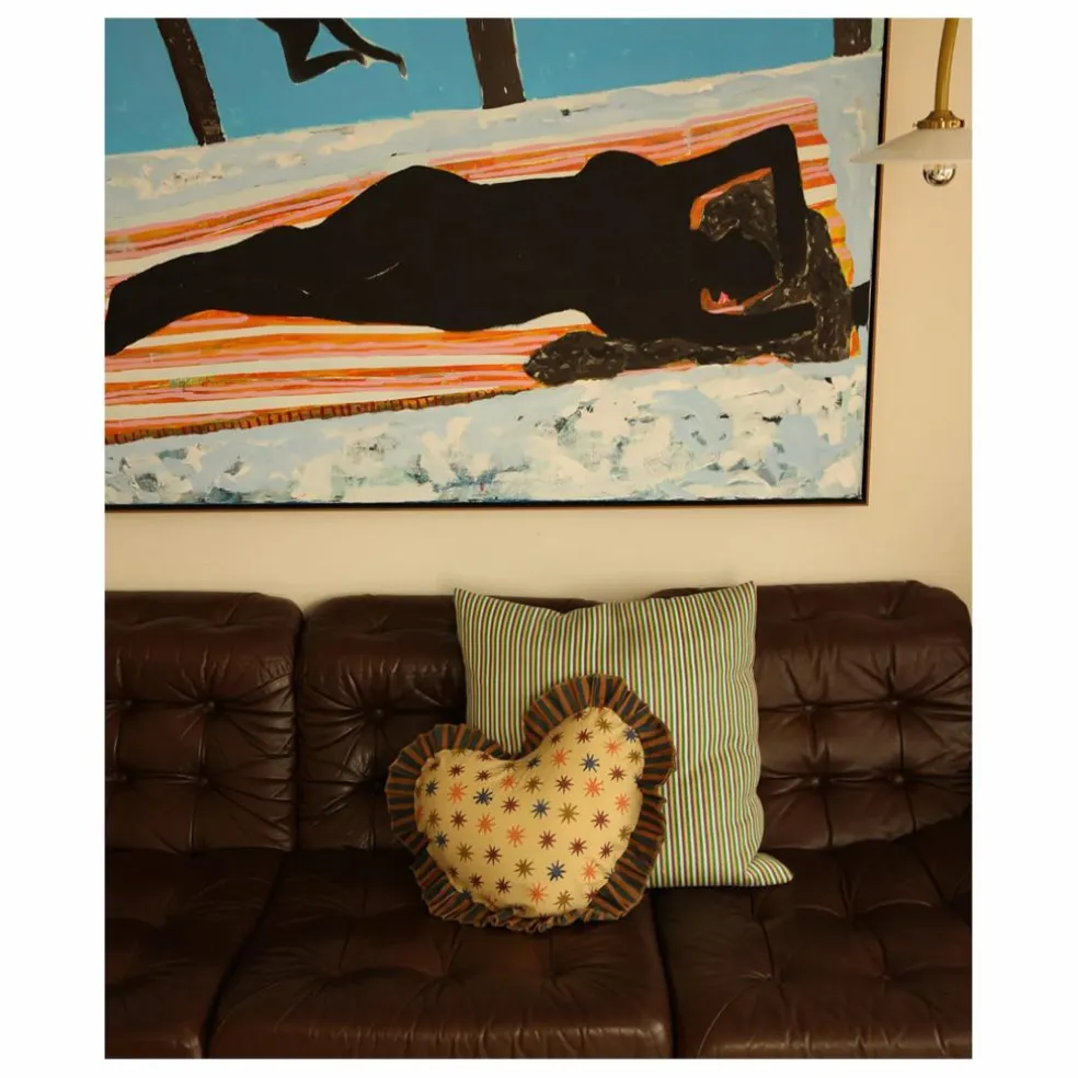Coussin cœur Noa Star | Multicolore