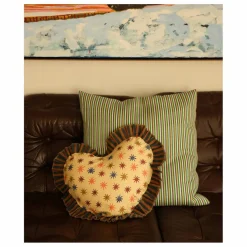 Coussin cœur Noa Star | Multicolore
