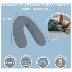 Coussin d'allaitement Big Flopsy | Gris