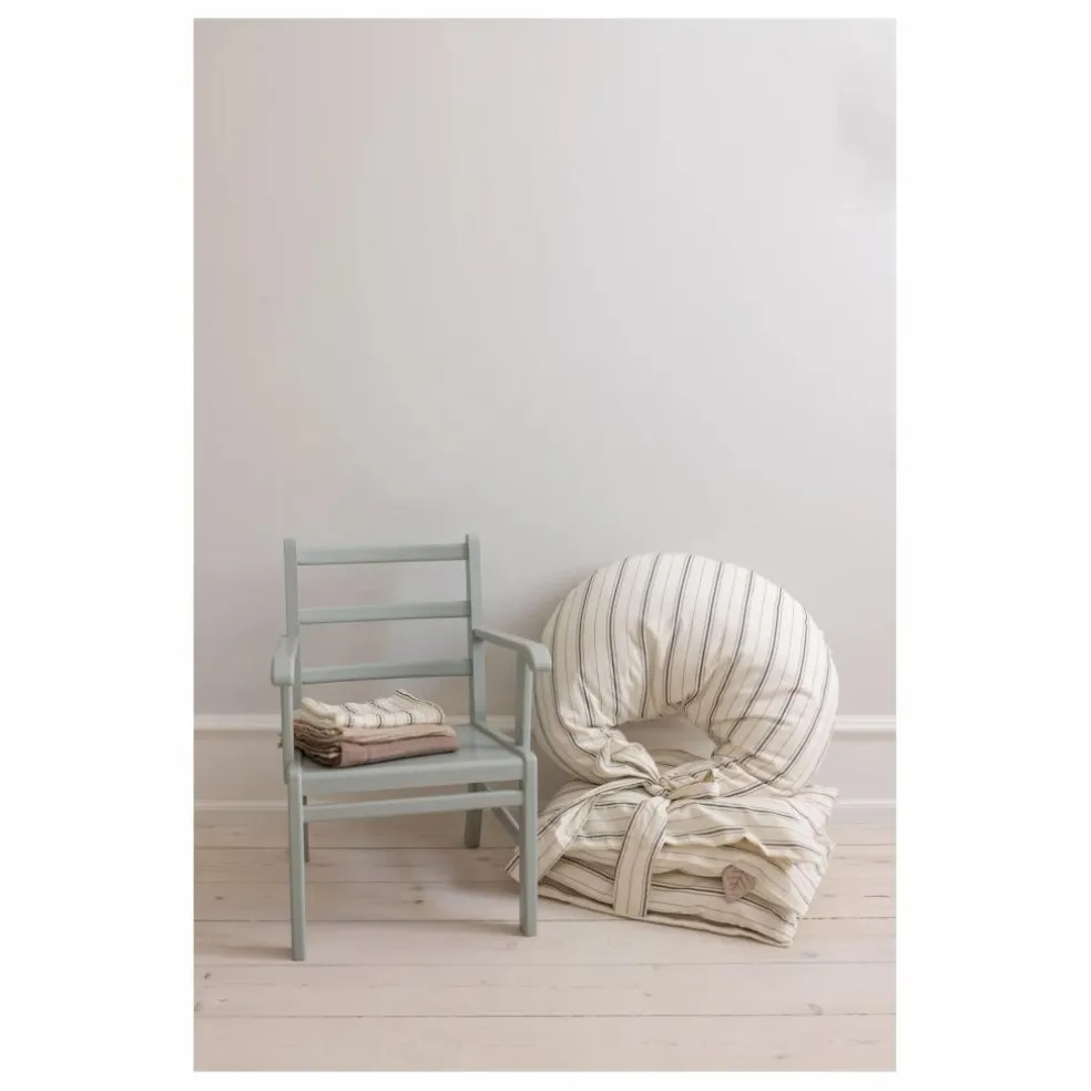 Coussin d'allaitement Cream Stripe | Beige