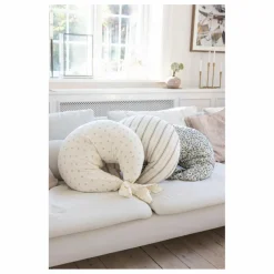 Coussin d'allaitement Cream Stripe | Beige