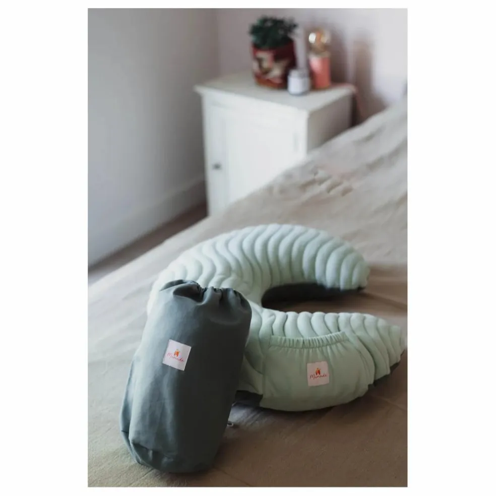 Coussin d'allaitement gonflable | Bleu céladon