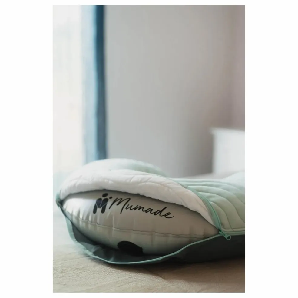 Coussin d'allaitement gonflable | Bleu céladon