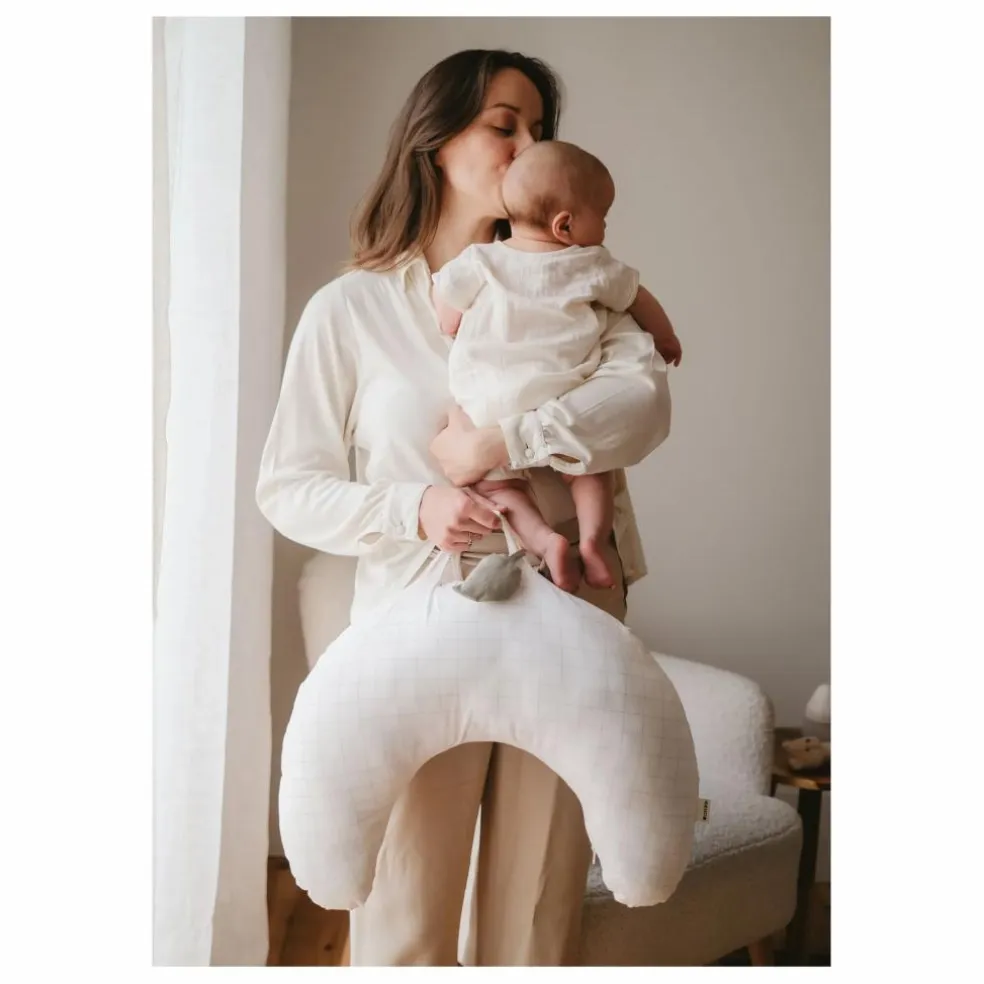 Coussin d'allaitement nomade | Blanc