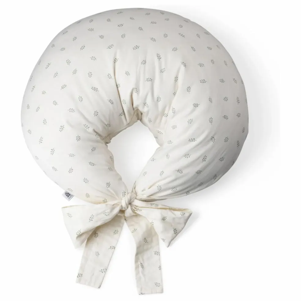 Coussin d'allaitement Sophora Leaves | Blanc
