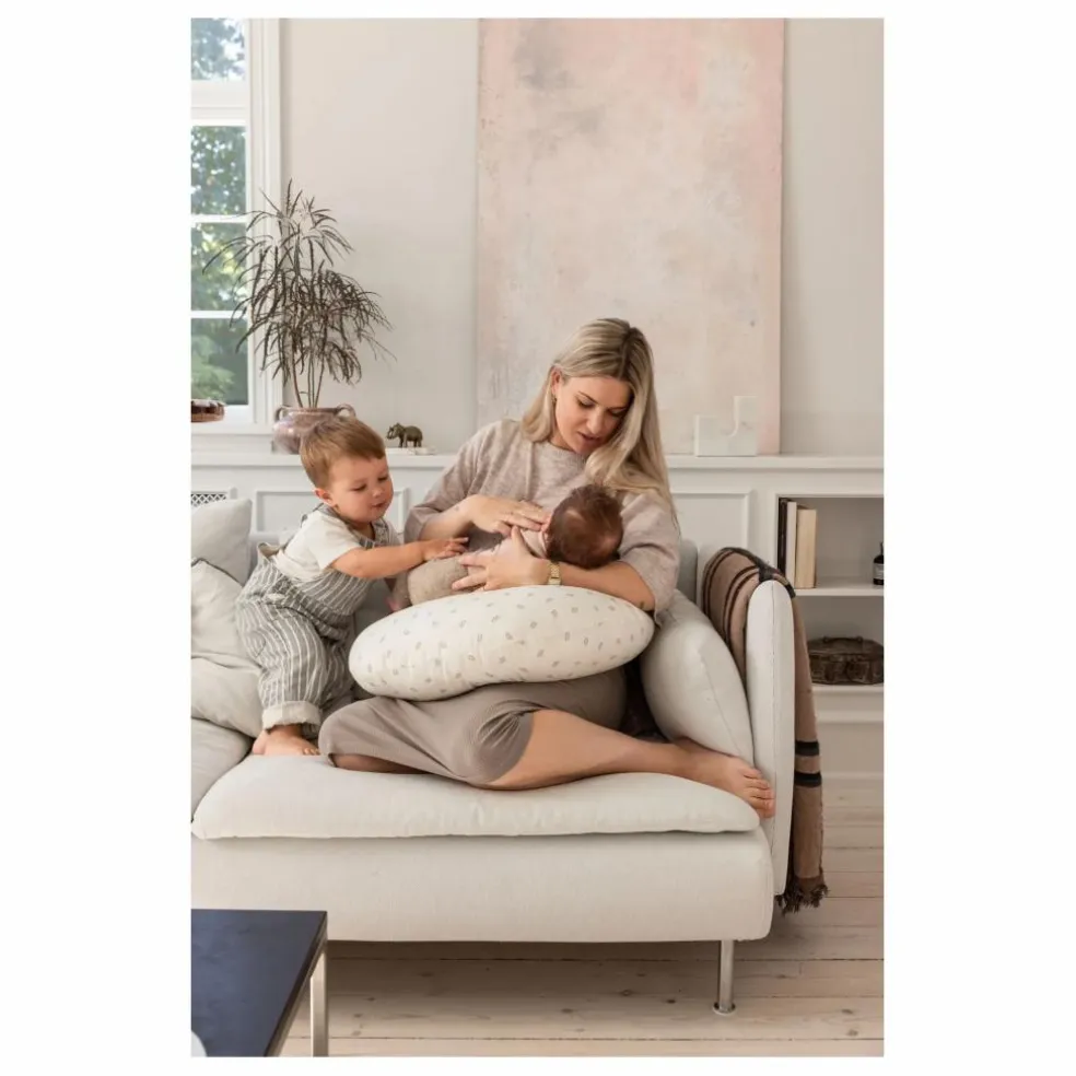 Coussin d'allaitement Sophora Leaves | Blanc