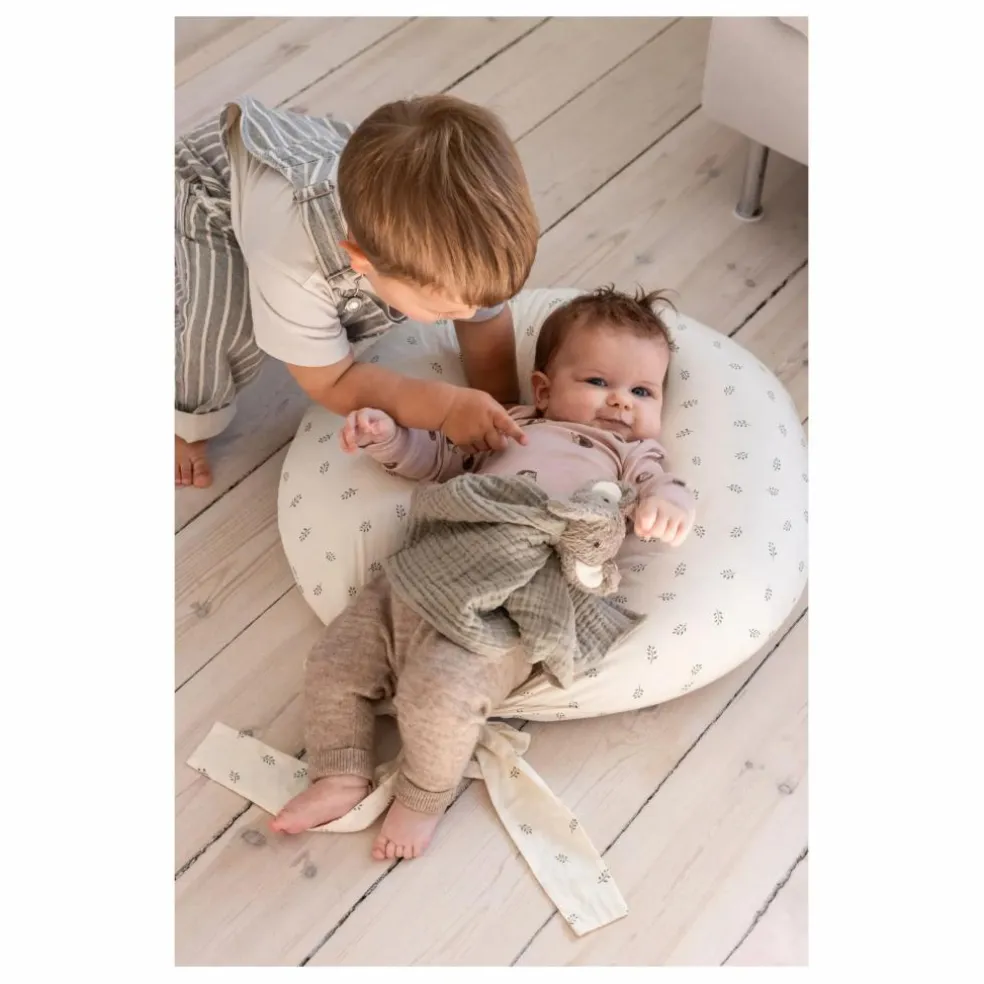 Coussin d'allaitement Sophora Leaves | Blanc