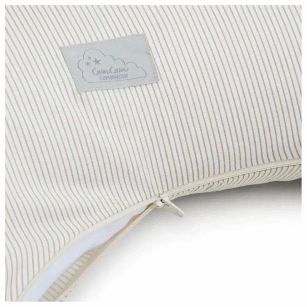 Coussin d'allaitement Stripes | Camel