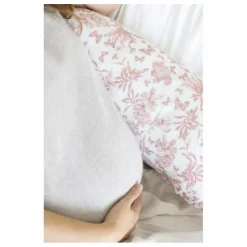 Coussin d'allaitement Toile de Jouy | Rose pêche