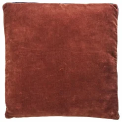 Coussin de chaise en velours de coton | Brique