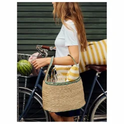 Coussin de chaise Franca en coton | Jaune tournesol