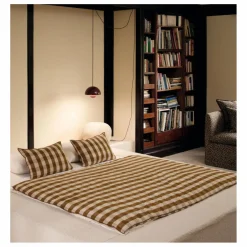Coussin en lin lavé Vichy Cottage | Terre