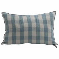 Coussin en lin lavé Vichy Cottage | Nuage