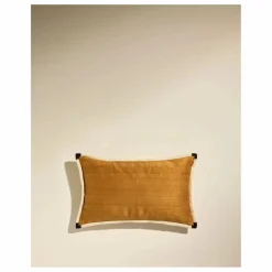 Coussin en soie Séquence | Fauve