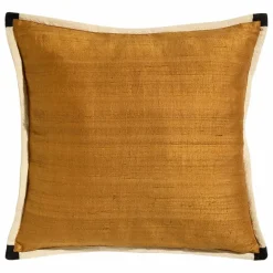 Coussin en soie Séquence | Fauve