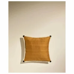 Coussin en soie Séquence | Fauve