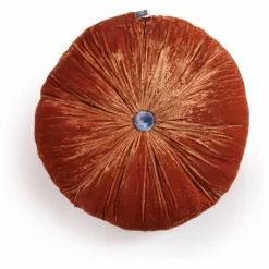 Coussin en velours de soie Goa | Terracotta
