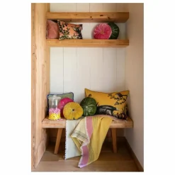 Coussin en velours de soie Goa | Vert