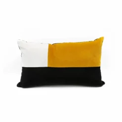 Coussin en velours Echec et mat | Ocre