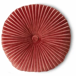 Coussin en velours Ripple | Rose