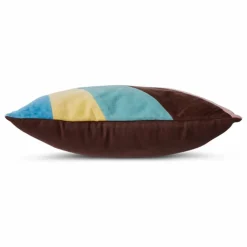 Coussin en velours Striped | Rose