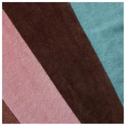 Coussin en velours Striped | Rose