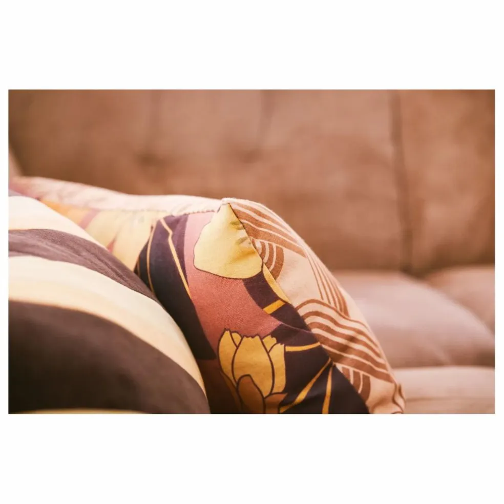 Coussin imprimé Heyday | Jaune