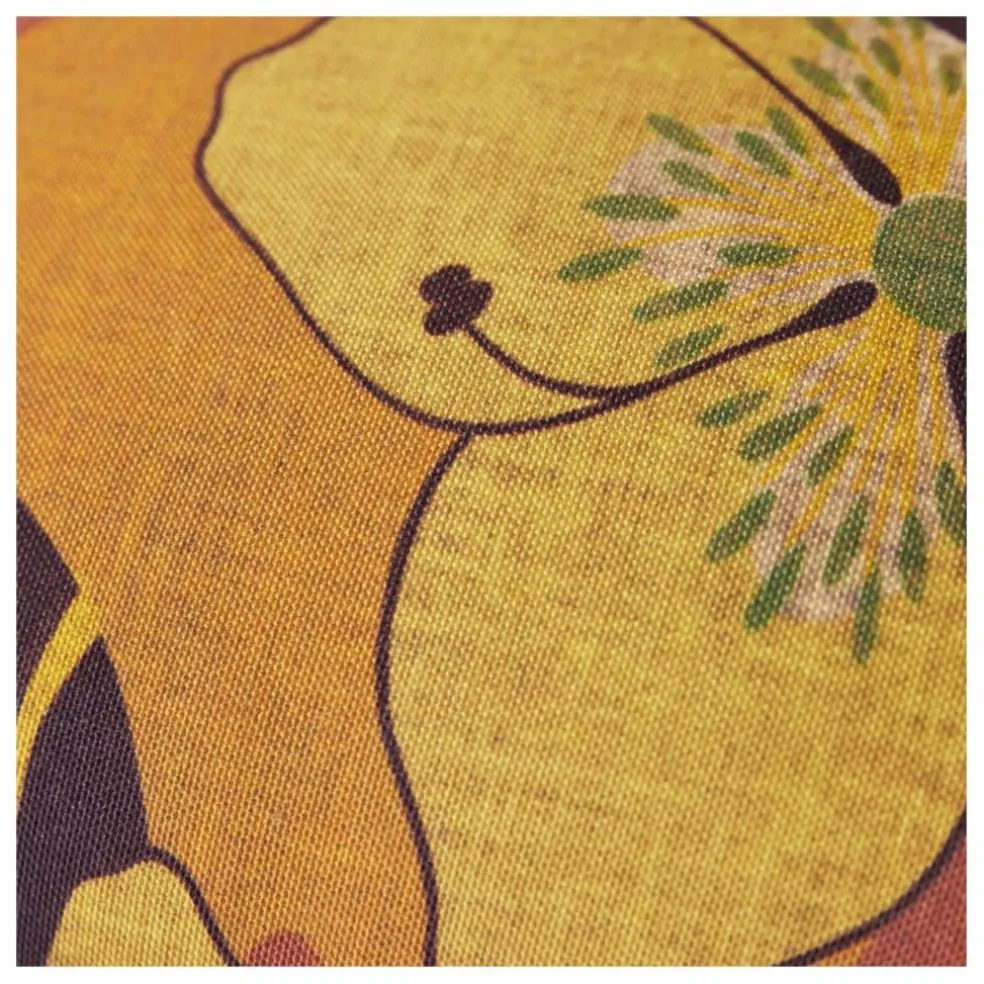 Coussin imprimé Heyday | Jaune