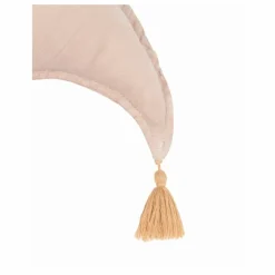 Coussin Lune - Lin Français | Rose pâle