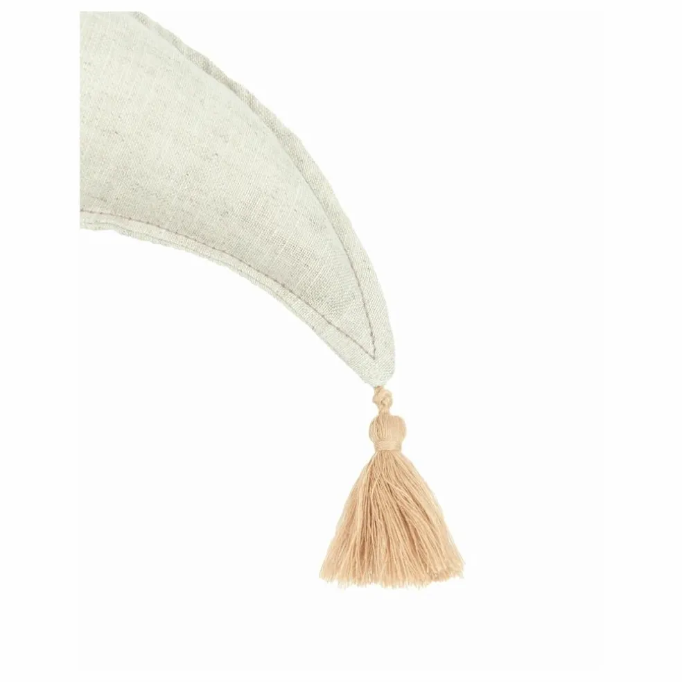 Coussin Lune - Lin Français | Grège