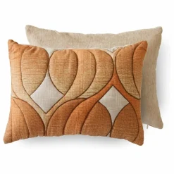 Coussin matelassé Retro Wave | Orange
