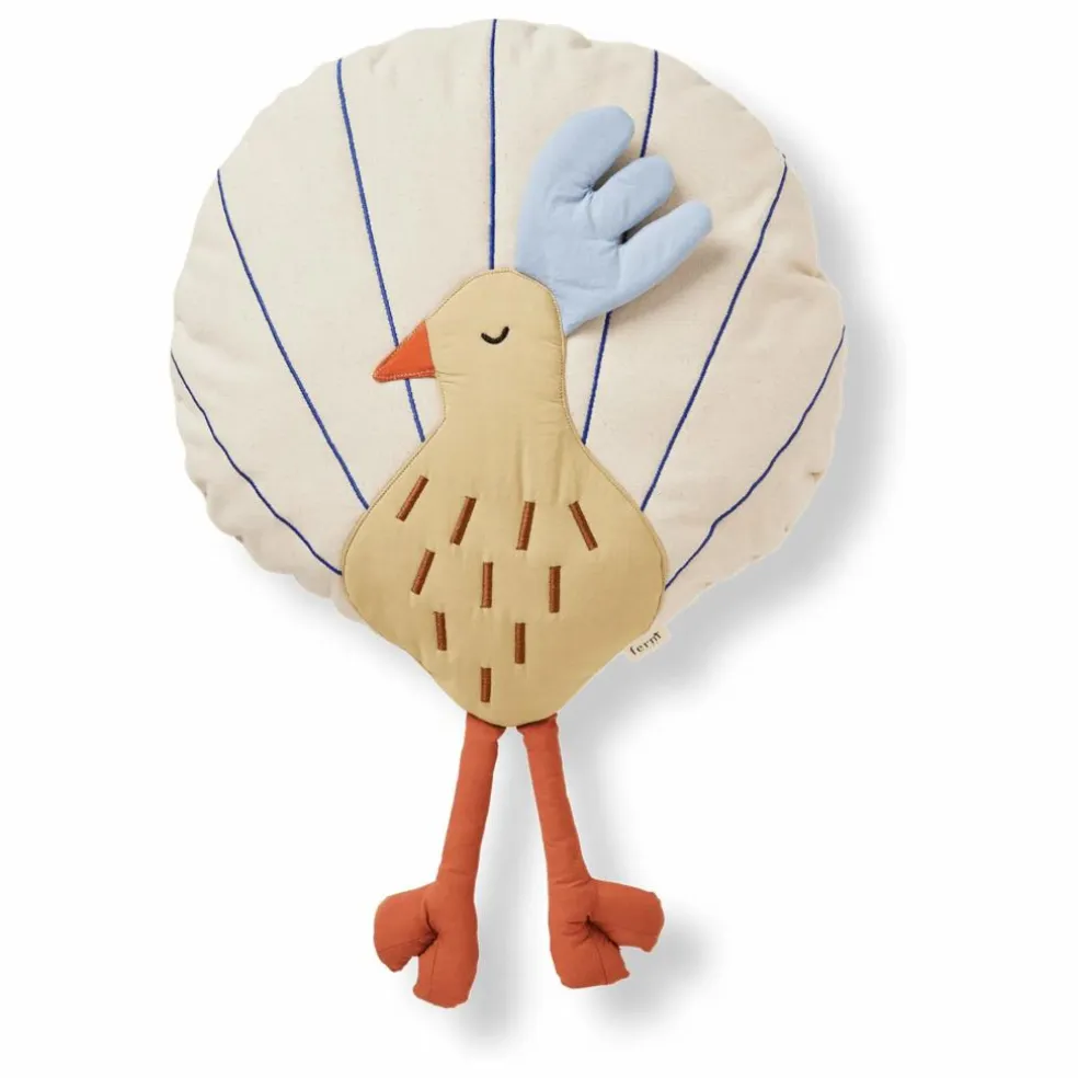 Coussin Paon | Beige