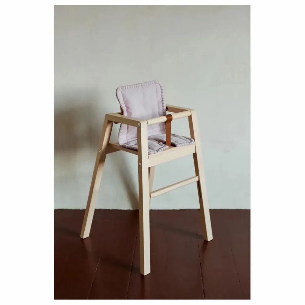Coussin pour chaise haute Robot en coton bio | Lilas