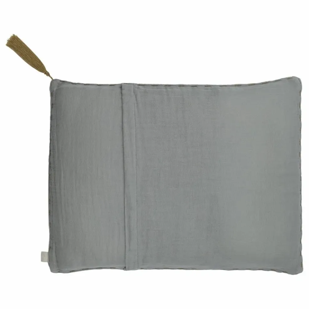 Coussin rectangulaire en coton bio | Silver Grey S019