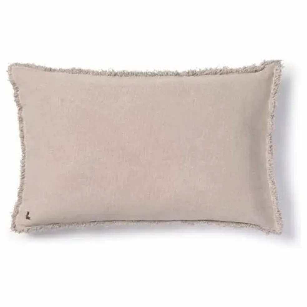 Coussin rectangulaire Stonewashed | Gris perle