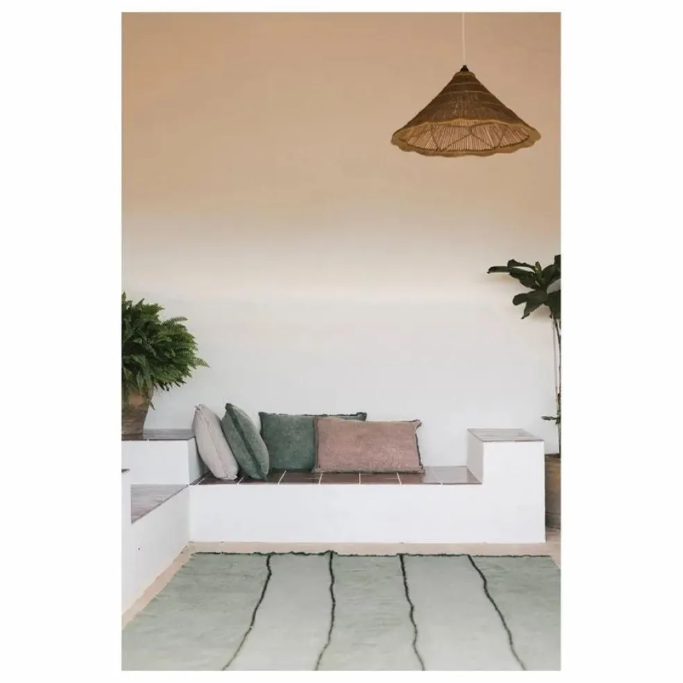 Coussin rectangulaire Stonewashed | Gris perle