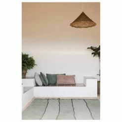 Coussin rectangulaire Stonewashed | Vert foncé