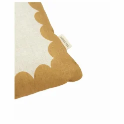 Coussin rectangulaire Vibes - Lin Français | Jaune moutarde