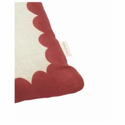 Coussin rectangulaire Vibes - Lin Français | Carmin