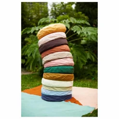 Coussin rond en percale organique | Blanc