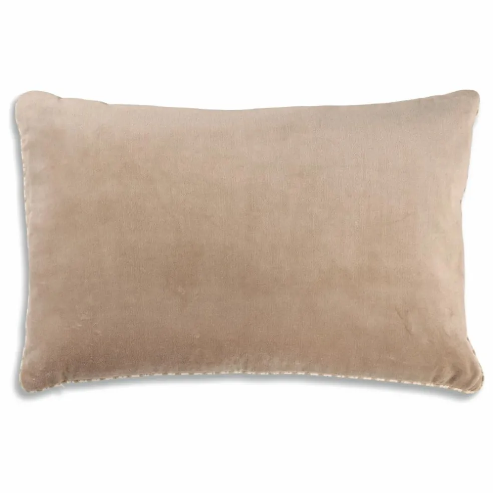 Coussin réversible en velours Yuki Gris