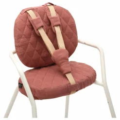 Coussin Tibu en coton biologique | Bois de rose