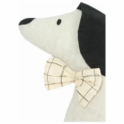 Coussin Toby le Chien - Lin Français | Grège