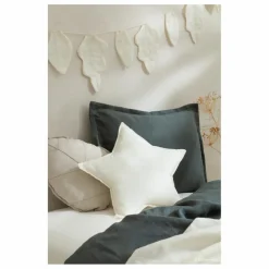 Coussin étoile - Lin Français | Blanc