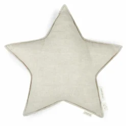 Coussin étoile - Lin Français | Grège