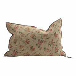 Coussin Vice Versa en lin Jardin Secret | Crème