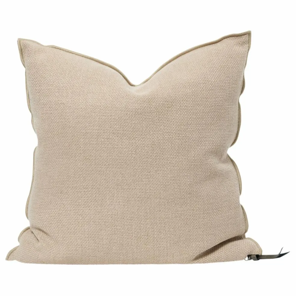 Coussin Vice Versa en toile Formentera | Nude