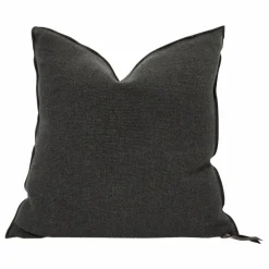 Coussin Vice Versa en toile Formentera | Charbon