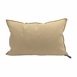 Coussin Vice Versa en toile Portofino | Ocre
