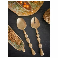 Couverts à salade Edi en métal - Set de 2 | Laiton